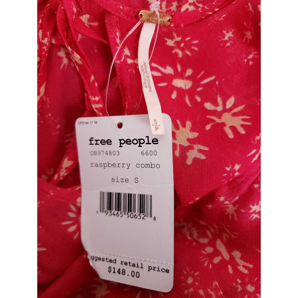 Free People Wall Flower Sheer Back Tie Midi Dress - Picture 6 of 7